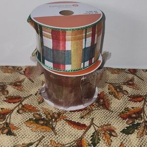 Celebrate It Plaid and Sheer Ribbon Set